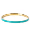 Feel blue with this simple 12-karat gold and enamel bangle from kate spade new york. Worn solo or stacked, it's the piece we want bright now.