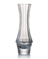 Luxury within reach. Deep olive cuts shape the handcrafted Central Park bud vase, offering the exquisite crystal of Rogaska and contemporary grandeur of Trump Home.