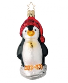 Inge-Glas of Germany has been producing mouth-blown, handcrafted glass ornaments for over 400 years. This charming penguin Santa ornament showcases the generations-old craftsmanship that still thrives today. Inge-Glas of Germany has been producing mouth-blown, handcrafted glass ornaments for over 400 years. This charming penguin Santa ornament showcases the generations-old craftsmanship that still thrives today.