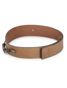 THE LOOKSleek leather designBeaded accentsConcealed double hook closure THE MEASUREMENTWidth, 2¼THE MATERIALLeatherORIGINMade in Italy THE LOOKSleek leather designBeaded accentsConcealed double hook closure THE MEASUREMENTWidth, 2¼THE MATERIALLeatherORIGINMade in Italy