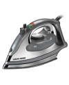 For all of your pressing needs, Black & Decker presents a professional-grade steam iron. Expertly designed with 3-way auto shut off, stainless steel soleplate, variable steam setting and surge plus anti-drip function for neat and clean results. Spray mist for those stubborn wrinkles. 1500 watts of power and 8 foot power cord. Two-year warranty. Model IR0085NA.