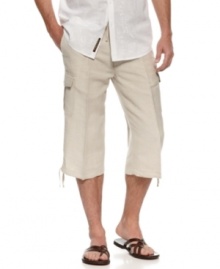 Go long this season. In a cool clam-digger style, these Cubavera shorts redefine your summer style. Go long this season. In a cool clam-digger style, these Cubavera shorts redefine your summer style.