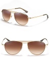 Tom Ford's pilot frame aviators with double bridge design look great on him or her.