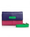 Give your iPhone an oh-so-stylish home with this sleek case by Bodhi. Made of Italian leather, this case protects your phone while also featuring areas to store your ID, credit cards and bills. A cut-out hole in back allows you to snap a photo without having to remove the case.