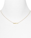 You can't go wrong with this sweetly styled 18-karat gold vermeil necklace from Gorjana, accented by a bar pendant. Think of adding it as a touch of solo simplicity.