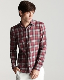 A classic pattern on soft cotton lays the groundwork for a wardrobe staple. From Burberry. A classic pattern on soft cotton lays the groundwork for a wardrobe staple. From Burberry.