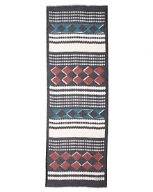 A reliably handsome go-to scarf adorned with a colorful pattern that's modern and cool. A reliably handsome go-to scarf adorned with a colorful pattern that's modern and cool.