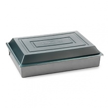 Perfect for creating delicious baked goods, roasting meats and more, this durable pan by Calphalon is designed to last a lifetime. Expertly constructed to the standards of culinary professionals, it features two interlocking layers of high-performance nonstick for beautiful results and easy serving. Perfect for creating delicious baked goods, roasting meats and more, this durable pan by Calphalon is designed to last a lifetime. Expertly constructed to the standards of culinary professionals, it features two interlocking layers of high-performance nonstick for beautiful results and easy serving.