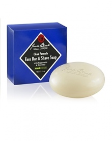 Clean Formula Face Bar & Shave Soap is back and better than ever with a new, round shape and improved formula. This unique, French-milled, plant-based bar is a 2-in-1 facial cleansing bar and luxuriously lathering shave soap that effectively cleanses, normalizes oiliness and nourishes the skin. Clean Formula Face Bar & Shave Soap is back and better than ever with a new, round shape and improved formula. This unique, French-milled, plant-based bar is a 2-in-1 facial cleansing bar and luxuriously lathering shave soap that effectively cleanses, normalizes oiliness and nourishes the skin.