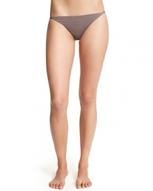 A soft bikini with a lace back in a flattering silhouette. A soft bikini with a lace back in a flattering silhouette.