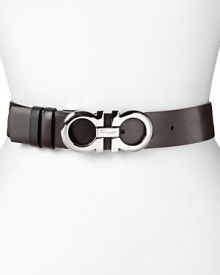 Finish every look with Salvatore Ferragamo's luxe leather belt. A versatile detail, it upgrades everything from denim to dresses. Finish every look with Salvatore Ferragamo's luxe leather belt. A versatile detail, it upgrades everything from denim to dresses.