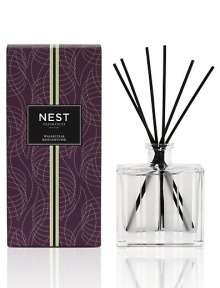 Anjou pear and fresh ozonic watery notes are infused with the essence of wasabi. NEST Fragrances Reed Diffusers are carefully crafted with the highest quality fragrance oils and are designed to continuously fill your home with a lush, memorable fragrance. The alcohol-free formula releases fragrance slowly and evenly into the air for approximately 90 days. To intensify the fragrance, occasionally flip the reeds over. 5.9 oz. Anjou pear and fresh ozonic watery notes are infused with the essence of wasabi. NEST Fragrances Reed Diffusers are carefully crafted with the highest quality fragrance oils and are designed to continuously fill your home with a lush, memorable fragrance. The alcohol-free formula releases fragrance slowly and evenly into the air for approximately 90 days. To intensify the fragrance, occasionally flip the reeds over. 5.9 oz.