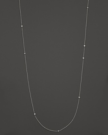 Bezel set diamonds in luxe sterling silver chain. By Ippolita.