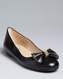 These witty Love Moschino ballet flats successfully stride the line between girly and moto-quite the feat.