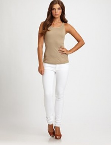 A flattering slim fit in a sophisticated white wash gives this design a streamlined appearance. Shank closureZip flyInseam, about 3298% cotton/2% elastaneImportedMachine wash Model shown is 5'9½ (176cm) wearing US size 4. A flattering slim fit in a sophisticated white wash gives this design a streamlined appearance. Shank closureZip flyInseam, about 3298% cotton/2% elastaneImportedMachine wash Model shown is 5'9½ (176cm) wearing US size 4.