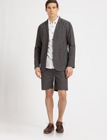 Lightweight jacket with oversized pocket details for added versatility and comfort.ButtonfrontChest welt, waist patch pocketsPartially linedAbout 28 from shoulder to hemCottonDry cleanImported Lightweight jacket with oversized pocket details for added versatility and comfort.ButtonfrontChest welt, waist patch pocketsPartially linedAbout 28 from shoulder to hemCottonDry cleanImported