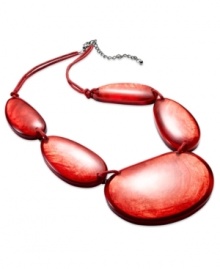 With rich colors and bold resin stones, this frontal necklace from Style&co. becomes the focus of your look. Crafted in gold tone mixed metal. Approximate length: 18 inches. Approximate drop: 2 inches. With rich colors and bold resin stones, this frontal necklace from Style&co. becomes the focus of your look. Crafted in gold tone mixed metal. Approximate length: 18 inches. Approximate drop: 2 inches.