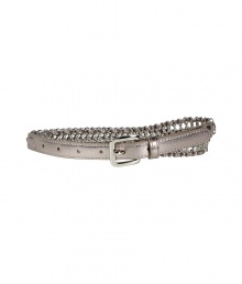 Pull together your look with an edge of rock-and-roll attitude with Steffen Schrauts chain detailed faux-leather belt - Polished buckle - Pair with edgy separates or layer over tailored sheaths Pull together your look with an edge of rock-and-roll attitude with Steffen Schrauts chain detailed faux-leather belt - Polished buckle - Pair with edgy separates or layer over tailored sheaths