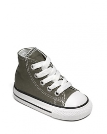 The classic high top Converse sneaker in dusky charcoal. The classic high top Converse sneaker in dusky charcoal.