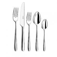 Avignon Flatware by Couzon is simple, timeless and forged in the European tradition. An ideal five-piece place setting for todays casual and semi-formal tables. Made in Italy.