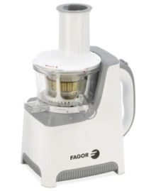 Slow & steady wins with taste! Crushing & pressing your fruits & veggies of choice, this slow juicer keeps vitamins & nutrients in every cup for a healthier approach to filling up. The dual-stage process extracts juice while fruit is crushed and then repeats the process while pressing the fruit, which yields far more juice than ever before. 10-year warranty. Model 670041650. Slow & steady wins with taste! Crushing & pressing your fruits & veggies of choice, this slow juicer keeps vitamins & nutrients in every cup for a healthier approach to filling up. The dual-stage process extracts juice while fruit is crushed and then repeats the process while pressing the fruit, which yields far more juice than ever before. 10-year warranty. Model 670041650.