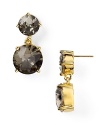 Let kate spade new york's faceted drops lend looks a hit of stormy sparkle. Slip in these chicly sized earrings to complement an all-black palette.