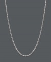 Cross your heart. Worn long or short, this 14k white gold lariat-style wheat chain necklace shows your sweet side with a smooth heart pendant. Approximate length: 16 to 20 inches.
