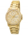 Stunning yellow gold-plating defines this classically structured watch from Kenneth Cole New York.