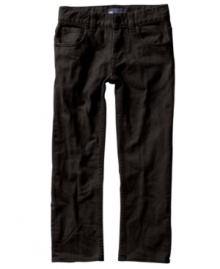 Keep him ahead of the style curve with this slim-fit jeans from DC Shoes. Its updated, modern fit will have him looking cool at school.