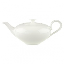 Anmut will be the choice for purists; it is an undecorated white that beautifully shows off the glamorous forms and quality bone china. Dishwasher and microwave safe. Accessories shown: oval platter, round vegetable bowl, creamer, sugar bowl. Anmut will be the choice for purists; it is an undecorated white that beautifully shows off the glamorous forms and quality bone china. Dishwasher and microwave safe. Accessories shown: oval platter, round vegetable bowl, creamer, sugar bowl.