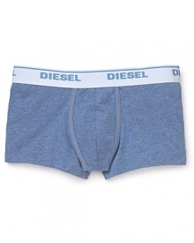 Soft heathered trunks with a supportive contoured pouch and a body-conforming fit. Soft heathered trunks with a supportive contoured pouch and a body-conforming fit.