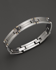 Bright 18K gold enhances the gleam of sterling silver. By Dolan & Bullock. From the Stainless Steel and 18k Collection. Bright 18K gold enhances the gleam of sterling silver. By Dolan & Bullock. From the Stainless Steel and 18k Collection.