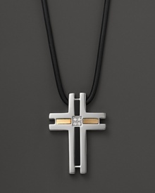 Striking onyx, a glittering diamond and bright 18K gold enhance the gleam of sterling silver. By Dolan & Bullock. From the Onyx & Diamond Collection. Striking onyx, a glittering diamond and bright 18K gold enhance the gleam of sterling silver. By Dolan & Bullock. From the Onyx & Diamond Collection.