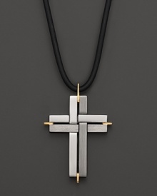 Bright 18K gold enhances the gleam of sterling silver. By Dolan & Bullock. From the Stainless Steel and 18k Collection. Bright 18K gold enhances the gleam of sterling silver. By Dolan & Bullock. From the Stainless Steel and 18k Collection.