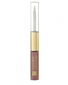 Enjoy the stay. Love the shine. Now, double up on color that outstays and outshines your day. One side saturates your lips with stay-on, stay-true color. The other side slicks on shine in one of three fabulous finishes:- prism topcoat for super shine with a sheer, opalescent effect- pearl shimmer topcoat for intense shine with subtle pearl highlights- clear gloss topcoat for classic, intense shine. Luscious shades last up to 8 hours - through meals, drinks, busy days. For comfortable color that wont kiss off, rub off or fade out. Your lips will love it. Enjoy the stay. Love the shine. Now, double up on color that outstays and outshines your day. One side saturates your lips with stay-on, stay-true color. The other side slicks on shine in one of three fabulous finishes:- prism topcoat for super shine with a sheer, opalescent effect- pearl shimmer topcoat for intense shine with subtle pearl highlights- clear gloss topcoat for classic, intense shine. Luscious shades last up to 8 hours - through meals, drinks, busy days. For comfortable color that wont kiss off, rub off or fade out. Your lips will love it.