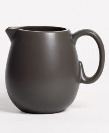 With a powdery matte finish and clean modern shapes, this dinnerware collection from renowned designer Vera Wang brings minimalism to the table with chic style. In soft, natural graphite, this creamer coordinates perfectly with any decor. With a powdery matte finish and clean modern shapes, this dinnerware collection from renowned designer Vera Wang brings minimalism to the table with chic style. In soft, natural graphite, this creamer coordinates perfectly with any decor.