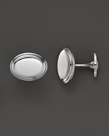 Dolan Bullock Sterling Silver Polished Oval Cuff Link Set Dolan Bullock Sterling Silver Polished Oval Cuff Link Set