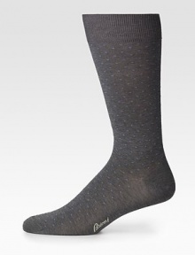 Exceptionally soft cotton with allover dot pattern and stitched logo accent.Mid-calf heightLogo embroideryCottonMachine washMade in Italy Exceptionally soft cotton with allover dot pattern and stitched logo accent.Mid-calf heightLogo embroideryCottonMachine washMade in Italy