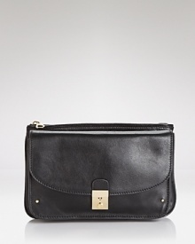 Impossibly versatile, this Tory Burch clutch eases into evening. Crafted of ultra-soft Italian leather with rich details, it's a city-sleek after-hours accent. Impossibly versatile, this Tory Burch clutch eases into evening. Crafted of ultra-soft Italian leather with rich details, it's a city-sleek after-hours accent.