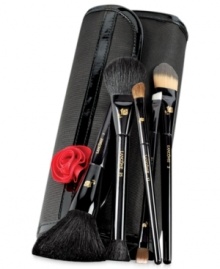 Master the art of makeup with Lancôme's five most luxurious brushes, essential for travel. Each brush is precision-crafted with the highest quality bristles for flawless application and professional artistry. With limited-edition lacquered black handles just for the holidays. The brushes are packed in a trendy, signature makeup case. Set contains: Master the art of makeup with Lancôme's five most luxurious brushes, essential for travel. Each brush is precision-crafted with the highest quality bristles for flawless application and professional artistry. With limited-edition lacquered black handles just for the holidays. The brushes are packed in a trendy, signature makeup case. Set contains: