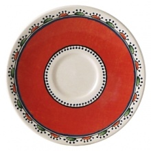 Ronde d'Orient by Gien is a full-service collection with a blue & white motif punctuated by deep orange carnations. This design was inspired by Turkish and Mediterranean ceramics. Ronde d'Orient by Gien is a full-service collection with a blue & white motif punctuated by deep orange carnations. This design was inspired by Turkish and Mediterranean ceramics.