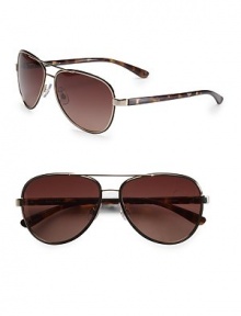 EXCLUSIVELY OURS. A timeless look for men of every age and style, crafted in lightweight metal with double-bridge detail. 100% UV protective Imported EXCLUSIVELY OURS. A timeless look for men of every age and style, crafted in lightweight metal with double-bridge detail. 100% UV protective Imported