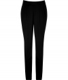 Stylish black classic straight leg pants from Ralph Lauren - Modern sophistication comes easily in these must-have pants - Feminine, slim silhouette, on-trend pleats at waist, narrow leg - Wear with a tailored white shirt, tweed jacket, and stiletto pumps