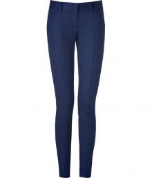 Crafted in Italian bistretch wool-blend twill, these sleek tailored trousers from Theory lend a polished finish to your workweek look - Side and back slit pockets, zip fly, hidden hook closure, belt loops - Slim fit - Wear with a cashmere pullover and pointy toe pumps Crafted in Italian bistretch wool-blend twill, these sleek tailored trousers from Theory lend a polished finish to your workweek look - Side and back slit pockets, zip fly, hidden hook closure, belt loops - Slim fit - Wear with a cashmere pullover and pointy toe pumps