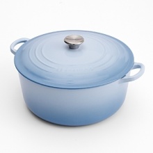 Roast a whole chicken, simmer a savory stew or bake a delectable dessert in this multipurpose cookware handcrafted from enameled cast iron. The tight-fitting lid traps steam to seal in flavors and self-baste foods. Offering unmatched heat conductivity and expert craftsmanship, this generously sized French oven will be with you through years of culinary exploration. Roast a whole chicken, simmer a savory stew or bake a delectable dessert in this multipurpose cookware handcrafted from enameled cast iron. The tight-fitting lid traps steam to seal in flavors and self-baste foods. Offering unmatched heat conductivity and expert craftsmanship, this generously sized French oven will be with you through years of culinary exploration.