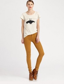 Soft, stretch-denim skinnies pair perfectly with airy blouses or fitted tees. THE FITMedium rise, about 8Inseam, about 33THE DETAILSZip flyFive-pocket style70% tencel/28% cotton/2% elastaneMachine washImportedModel shown is 5'9 (175cm) wearing US size 4. Soft, stretch-denim skinnies pair perfectly with airy blouses or fitted tees. THE FITMedium rise, about 8Inseam, about 33THE DETAILSZip flyFive-pocket style70% tencel/28% cotton/2% elastaneMachine washImportedModel shown is 5'9 (175cm) wearing US size 4.