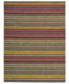 True colors. With vivid stripes in hues like marigold, ruby and sage, Nourison's irresistible Skyland rug is an instant mood-lifter in any space. The plush wool rug is enhanced with meticulous hand carving for beautiful detail and texture.