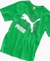 Casual style gets quick with this comfortable graphic t-shirt from Puma.