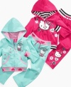 Comfortable and cute, these soft french terry pants from Hello Kitty will be one of her playtime favorites.