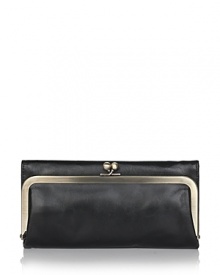 Hobo International's vintage-inspired tri-fold continental wallet in luxe Italian leather adds a touch of whimsical charm to your look. Hobo International's vintage-inspired tri-fold continental wallet in luxe Italian leather adds a touch of whimsical charm to your look.